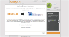 Desktop Screenshot of fliesen24.de